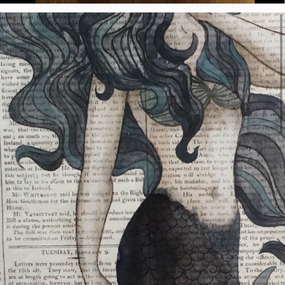 Newspaper Mermaid - Picture 2 of 3